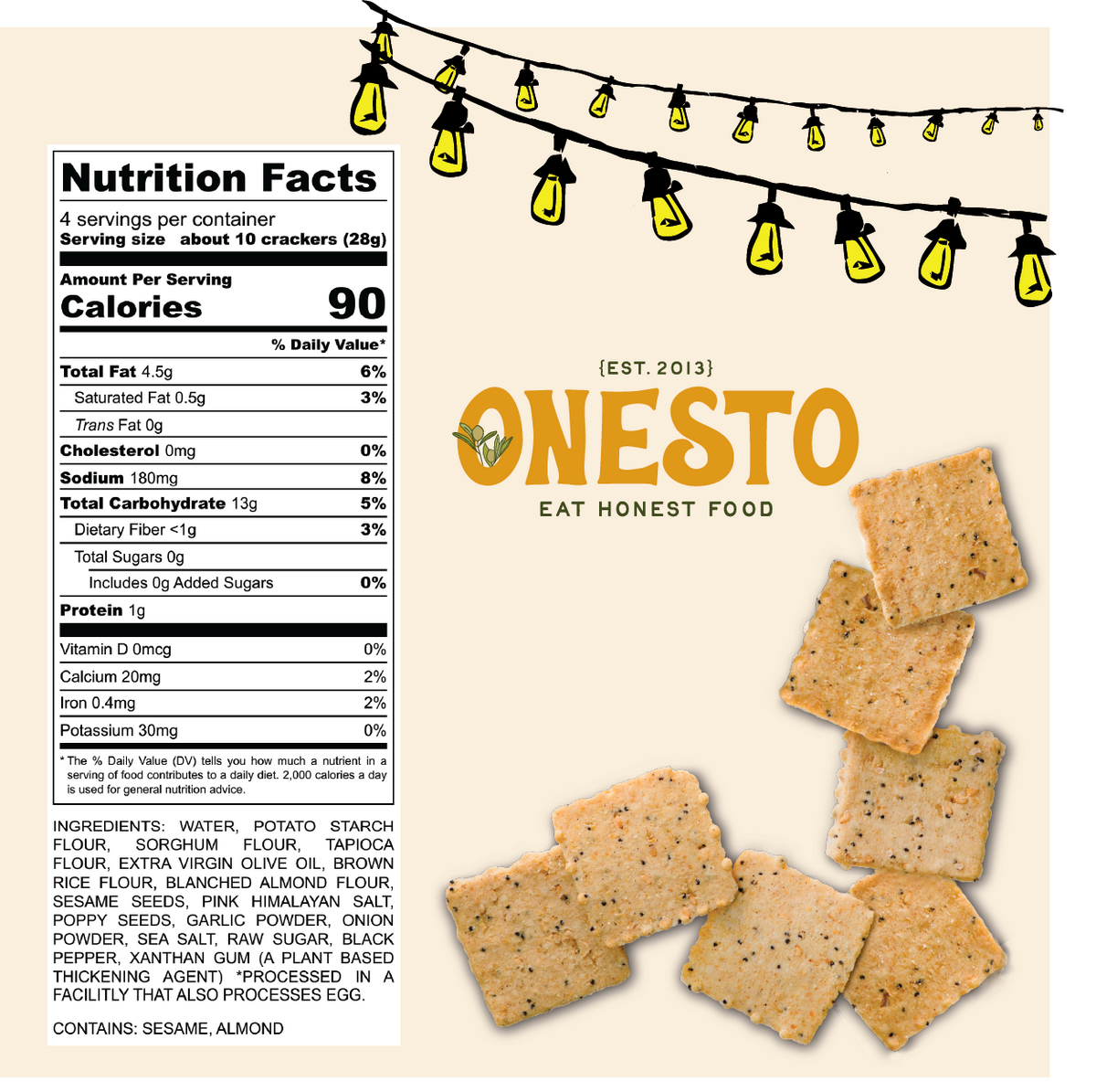 Onesto Everything Crackers