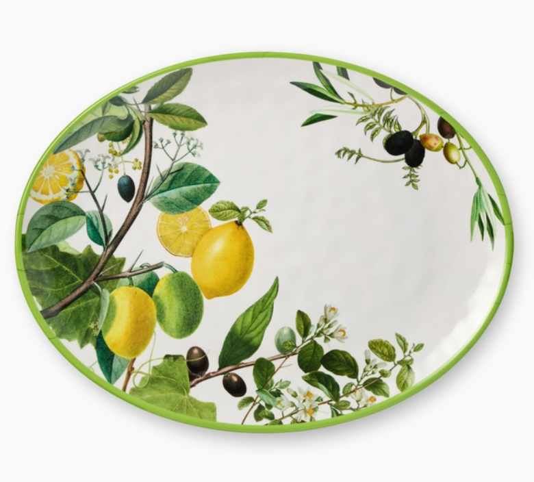 Limone Melamine Oval Platter